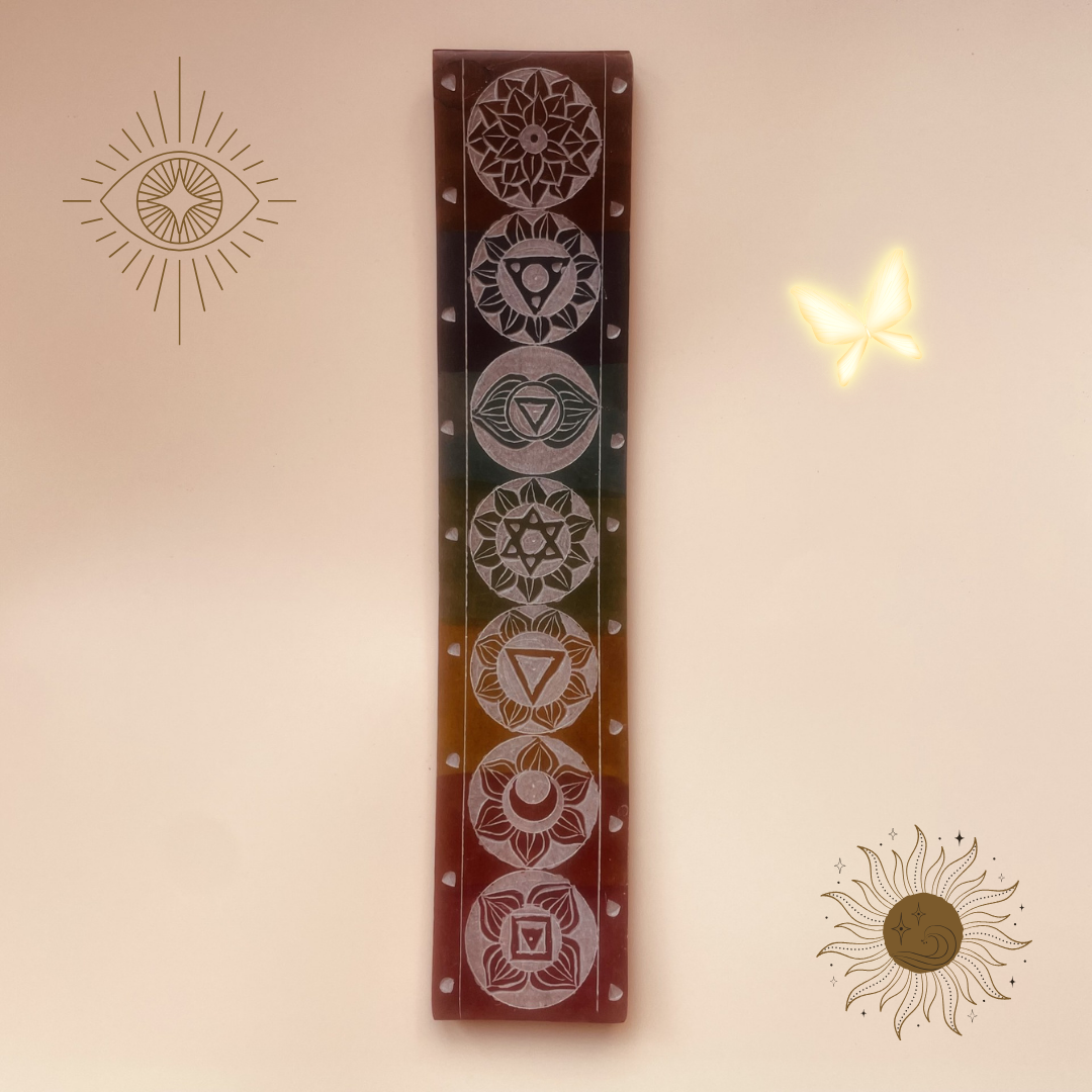 Wierookhouder – Zeepstenen Chakra (Kleur & Balans)